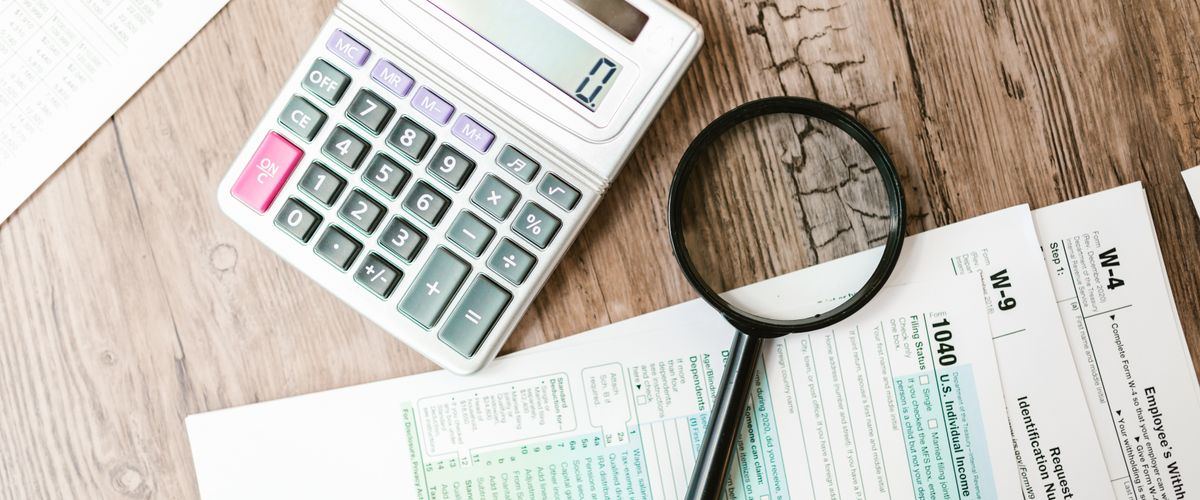 Tax forms and receipts for claiming parent-care relief