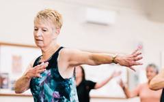 A group of seniors at a daytime activity session